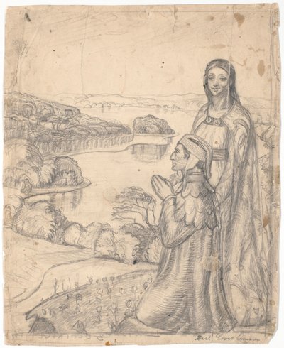 Dante y Beatriz en el Paraíso de Poul S. Christiansen