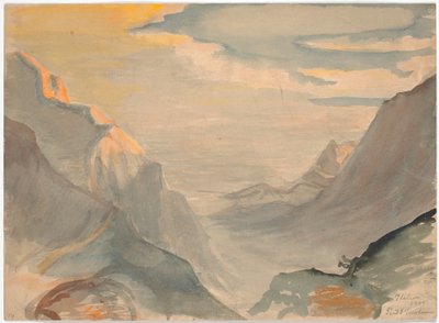 Paisaje montañoso italiano de Poul S. Christiansen