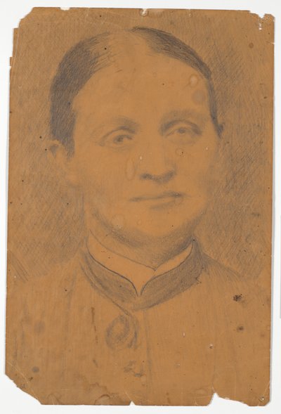 Cabeza de retrato. Sra. directora de escuela Caroline Knudsen de Poul S. Christiansen