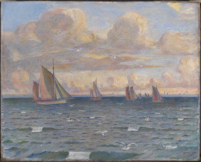 Barcos en el estrecho de Poul S. Christiansen