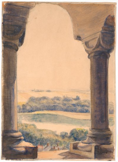 Vista desde la torre sur de la Catedral de Viborg de Poul S. Christiansen