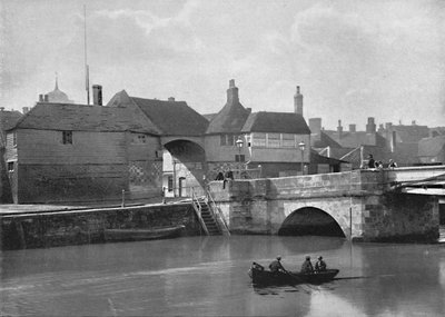 Sandwich: El viejo puente y la barbacana, c. 1896 de Poulton and Co
