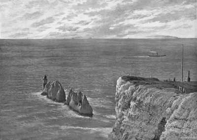 Las Agujas, Isla de Wight, c1896 de Poulton and Co