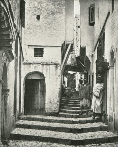 La Rue de la Kasbah, Argel, Argelia, 1895 de Poulton and Co