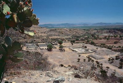 Vista aérea de la ciudad, Periodo Postclásico Tardío de Pre Columbian