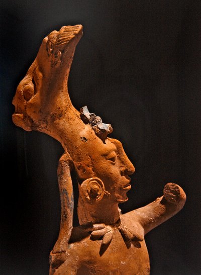 Detalle de un jugador de pelota, Cultura Jaina de Pre Columbian Pre Columbian