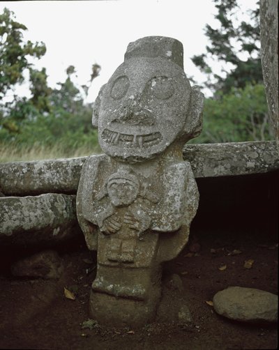 Escultura megalítica de la diosa de la fertilidad de Pre Columbian Pre Columbian