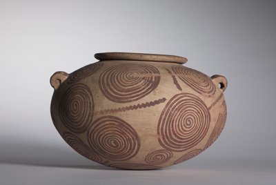 Jarra baja con asas de oreja, c.3400-3300 a.C. de Predynastic Period Egyptian