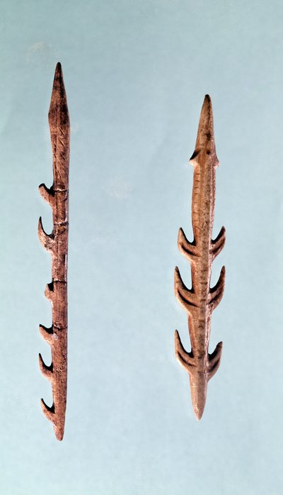 Dos Arpones, Período Paleolítico Superior, 35000-10000 a.C. (sílex) de Prehistoric