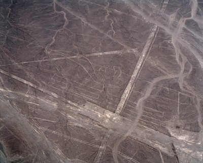 Vista aérea de las Líneas de Nazca de Prehistoric Prehistoric