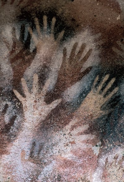 Cueva de las Manos, Santa Cruz, Argentina, período neolítico (fresco) de Prehistoric Prehistoric