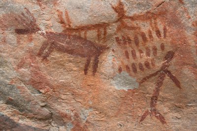 Pintura rupestre, Bosque Nacional Salmon-Challis (foto) de Prehistoric Prehistoric