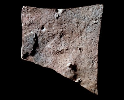 Fragmento de grafito con cabeza de cierva de Prehistoric Prehistoric