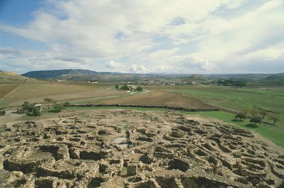 Italia, Región de Cerdeña, Barumini, provincia de Medio Campidano, yacimiento arqueológico "Su Nuraxi". de Prehistoric Prehistoric