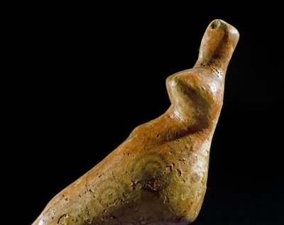Prehistoria: estatuilla femenina de arcilla del sitio de Jalangac Depe (Sur de Turkmenistán). 4000-3500 a.C. Eneolítico, Edad del Cobre. San Petersburgo, Museo del Hermitage, Rusia de Prehistoric Prehistoric