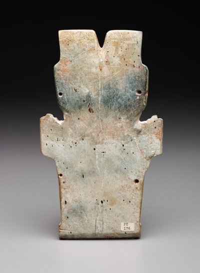 Reverso de una Placa Antropomórfica, Posiblemente la Serpiente de Fuego, período Preclásico, 800-400 a.C. de Prehistoric Prehistoric