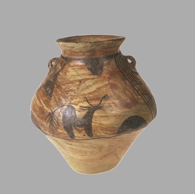 Ánfora con pintura zoomorfa de Prehistoric Russian Culture
