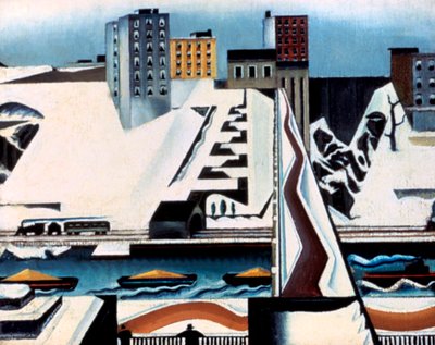 Ríos de Harlem, 1928 de William Preston Dickinson