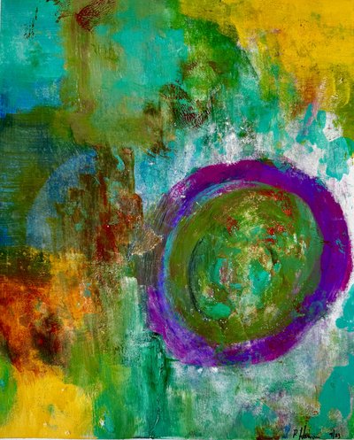 Círculo abstracto vibrante de Preston Harmon