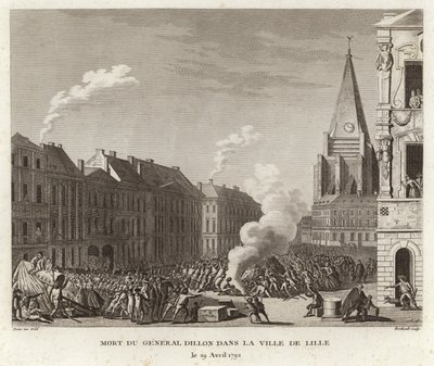 La muerte del General Dillon en la Ville de Lille de Prieur