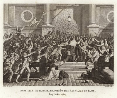 La muerte de Jacques de Flesselles de Prieur