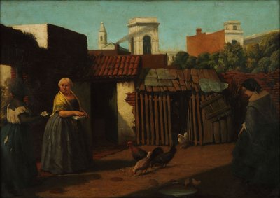 Patio porteño en 1850 de Prilidiano Pueyrredon