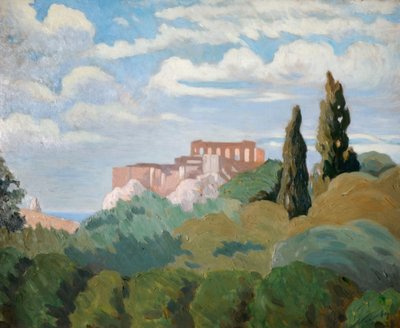 Amanecer en el Partenón, Atenas, 1933 de Prince Nicholas of Greece and Denmark