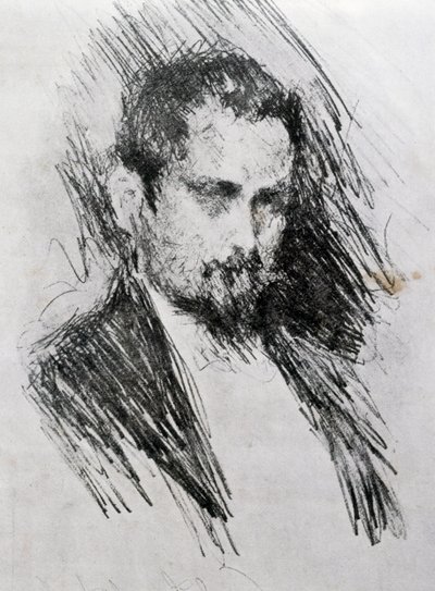 Retrato de Luigi Illica de Prince Paul Petrovic Troubetzkoy