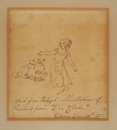 Boceto de la princesa Victoria de Princess Royal (1840 1901) Victoria