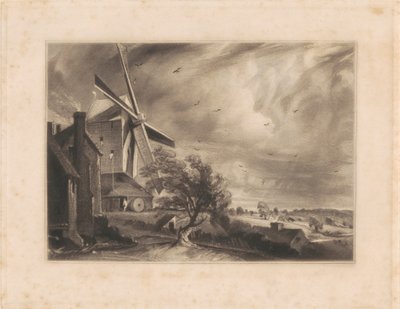 Molino cerca de Colchester de Print made by David Lucas