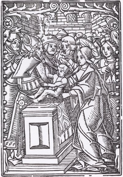 Presentación en el Templo de Probably French 16th Century
