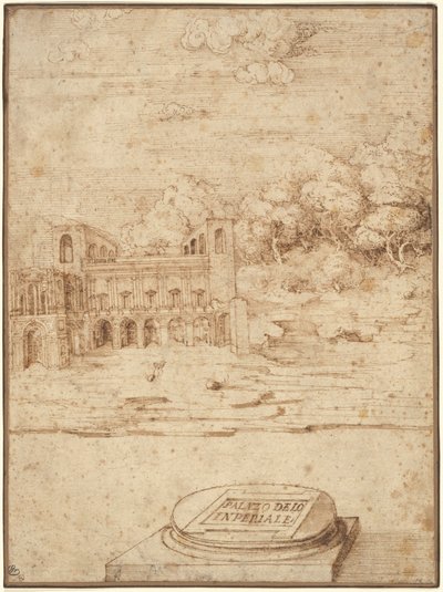 La Villa Imperiale de Probably Titian Venetian 16th Century