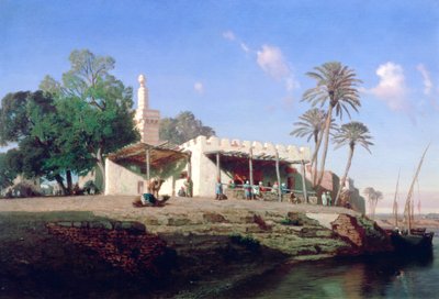 En las orillas del Nilo, siglo XIX de Prosper Georges Antoine Marilhat
