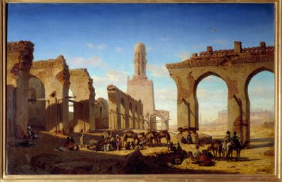 Ruinas de la Mezquita del Califa Al Hakim en El Cairo de Prosper Georges Antoine Marilhat
