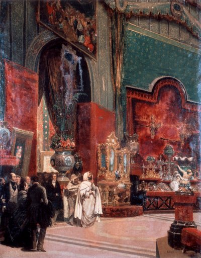 Abd al-Kadir visita la Exposición Universal de París, 1855 de Prosper Lafaye or Lafait