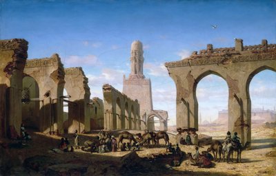 Ruinas de la mezquita Al-Hakim en El Cairo de Prosper Marilhat