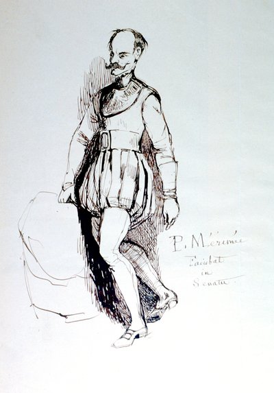 Figura con traje del siglo XVI, c1823-1870 de Prosper Merimee