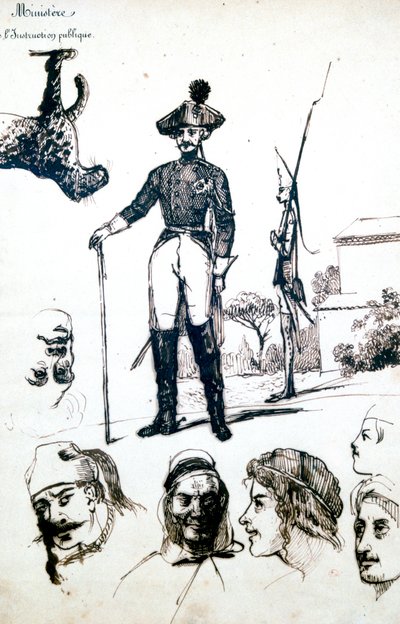 Estudio, Armadura de un soldado, c1823-1870 de Prosper Merimee