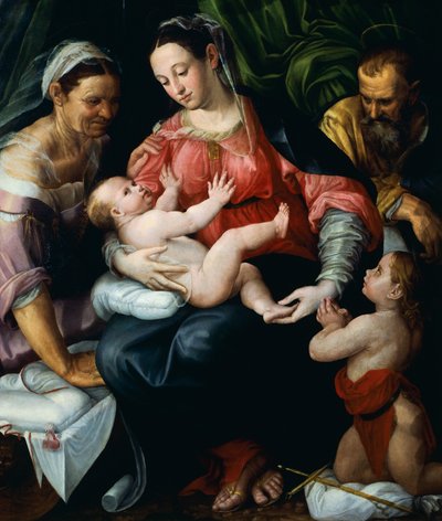 Sagrada Familia, por Prospero Fontana (1512-1597) de Prospero Fontana