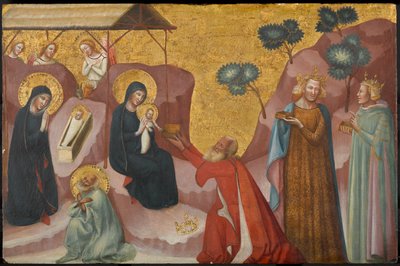 La Natividad y la Adoración de los Magos, circa 1325-1330 de Pseudo Jacopino di Francesco