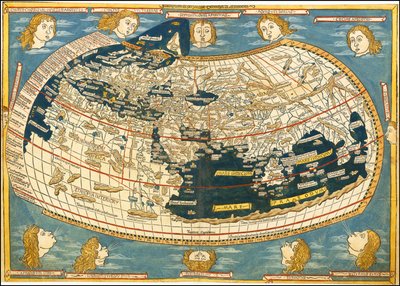 1482 Ulm Tolomeo Mapamundi de Ptolemy