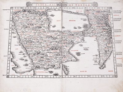 Sexta Tabula de Asia, 1511 de Ptolemy