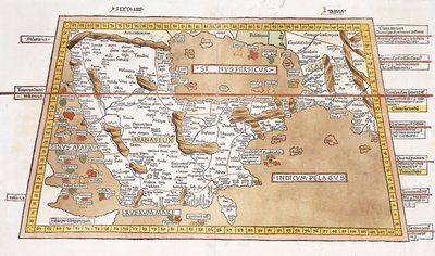 Sexta Tabula de Asia, 1541 de Ptolemy