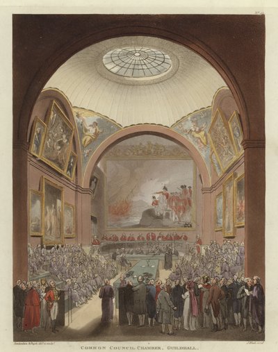Cámara del Consejo Común de Pugin and Rowlandson