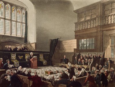 Corte del Exchequer, Westminster Hall, de 