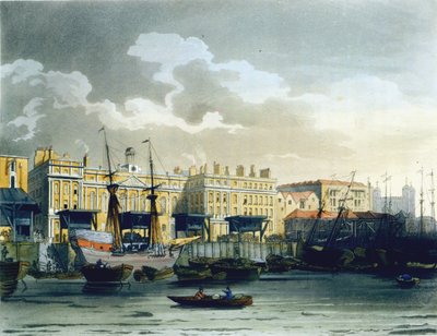 Aduana desde el río Támesis, de 