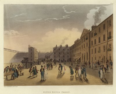 Prisión de Kings Bench de Pugin and Rowlandson