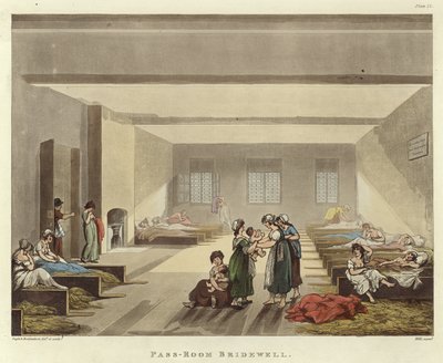 Sala de paso Bridewell de Pugin and Rowlandson