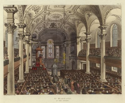 San Martín en los campos de Pugin and Rowlandson