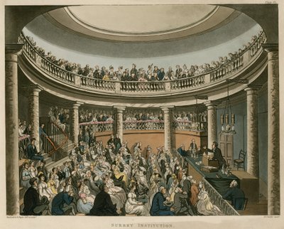 Institución de Surrey, Southwark de Pugin and Rowlandson
